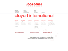 Tablet Screenshot of clayart-international.com
